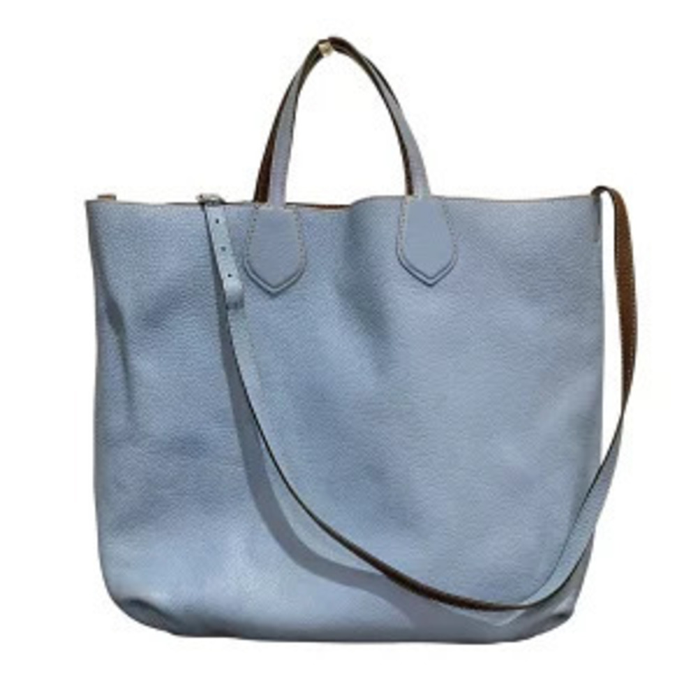 Gucci Ramble Reversible Tote dual top handles shoulder strap Blue